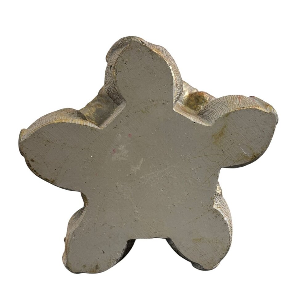 Golden Patina Dog Candle Holder, Round, Decorative Home Decor 6" Tall - Picture 8 of 8